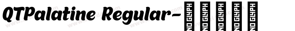 QTPalatine Regular字体转换
